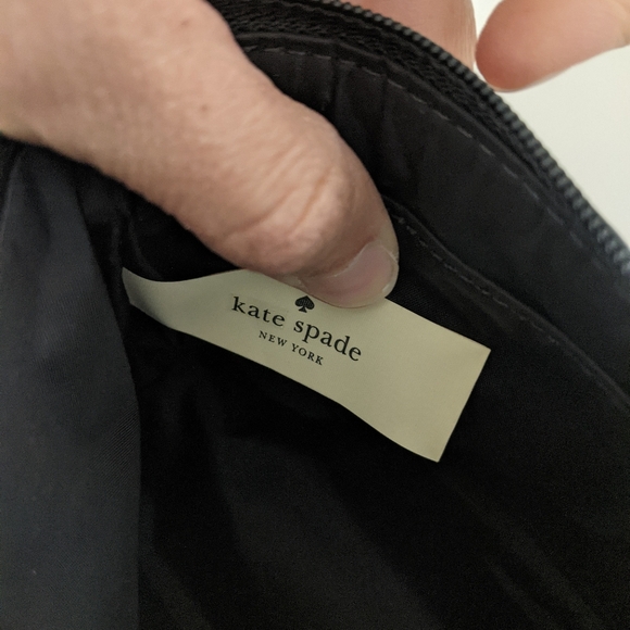 EUC! Kate Spade New York Little Shiloh Greta Court Black Makeup Cosmetic Case - Picture 12 of 15